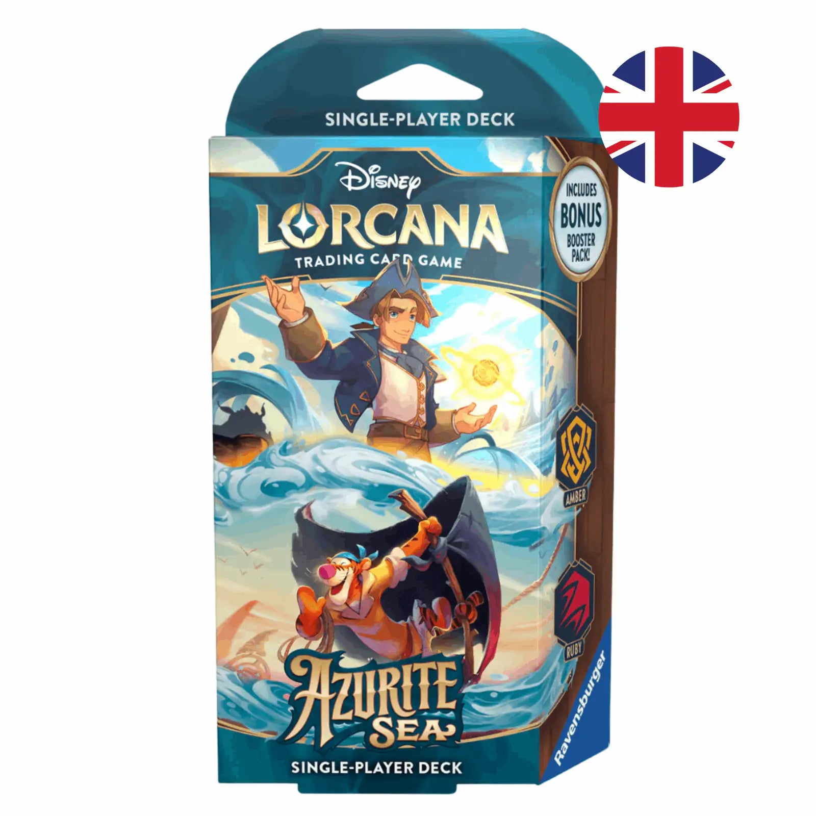 Disney Lorcana -Azurite Sea Starter Deck - Jim Hawkins & Tigger - EN