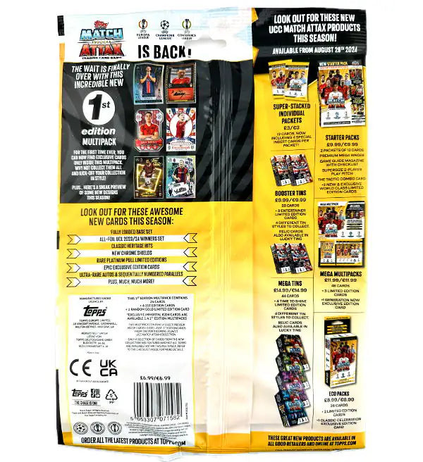 Topps Champions League Match Attax 2024/25 - 1st Edition Multipack - EN