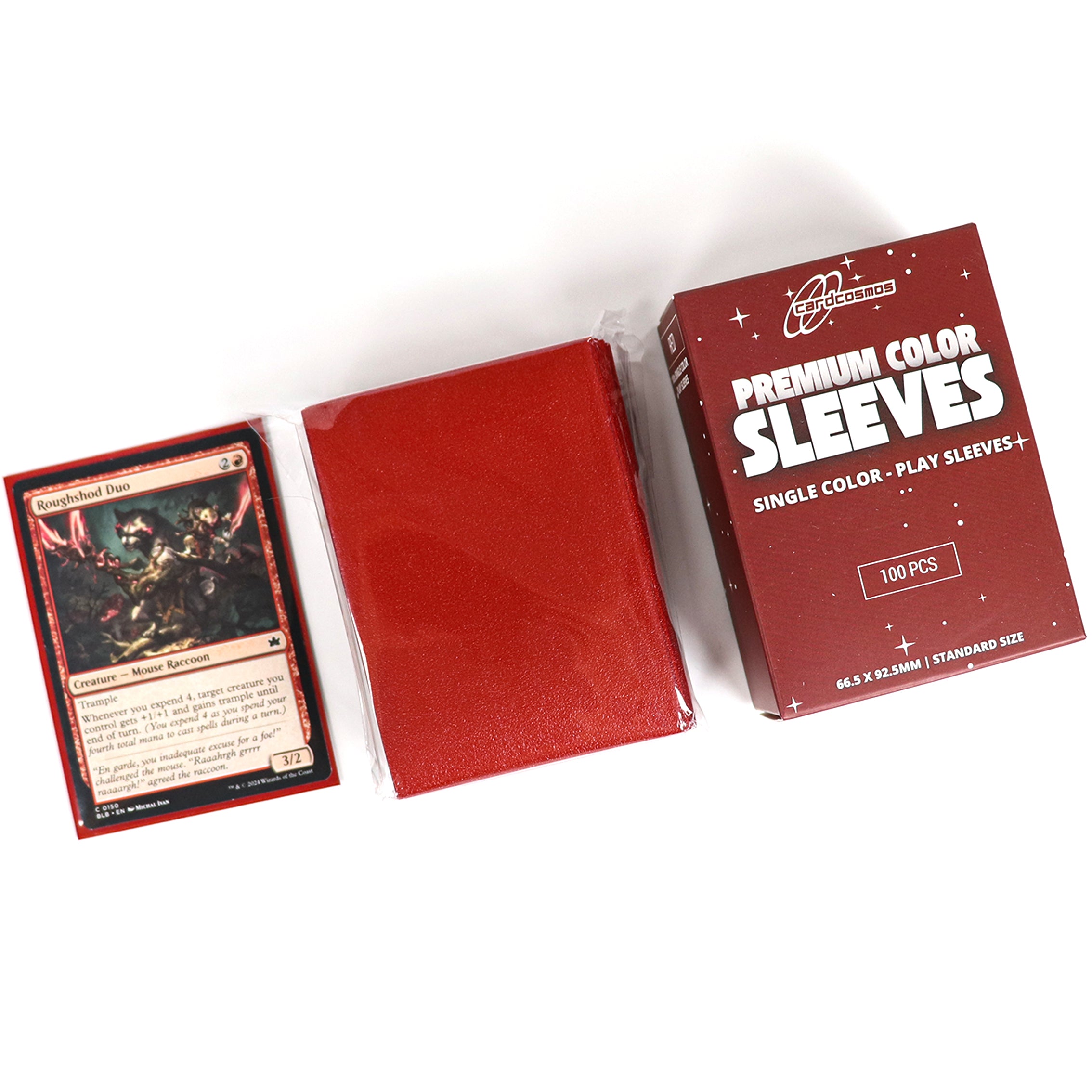 cardcosmos - Premium Matte Sleeves Red | 100 pcs