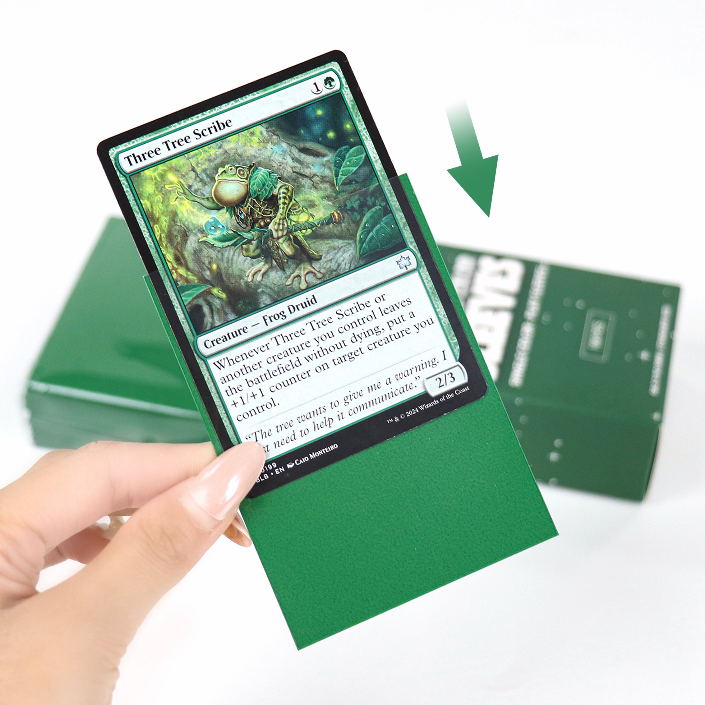 cardcosmos - Protège cartes mats premium vert | 100stk
