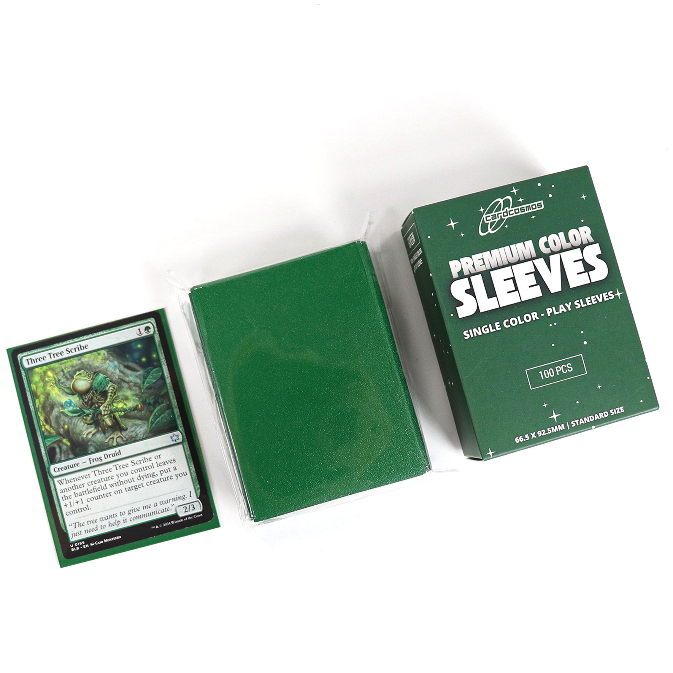 cardcosmos - Protège cartes mats premium vert | 100stk