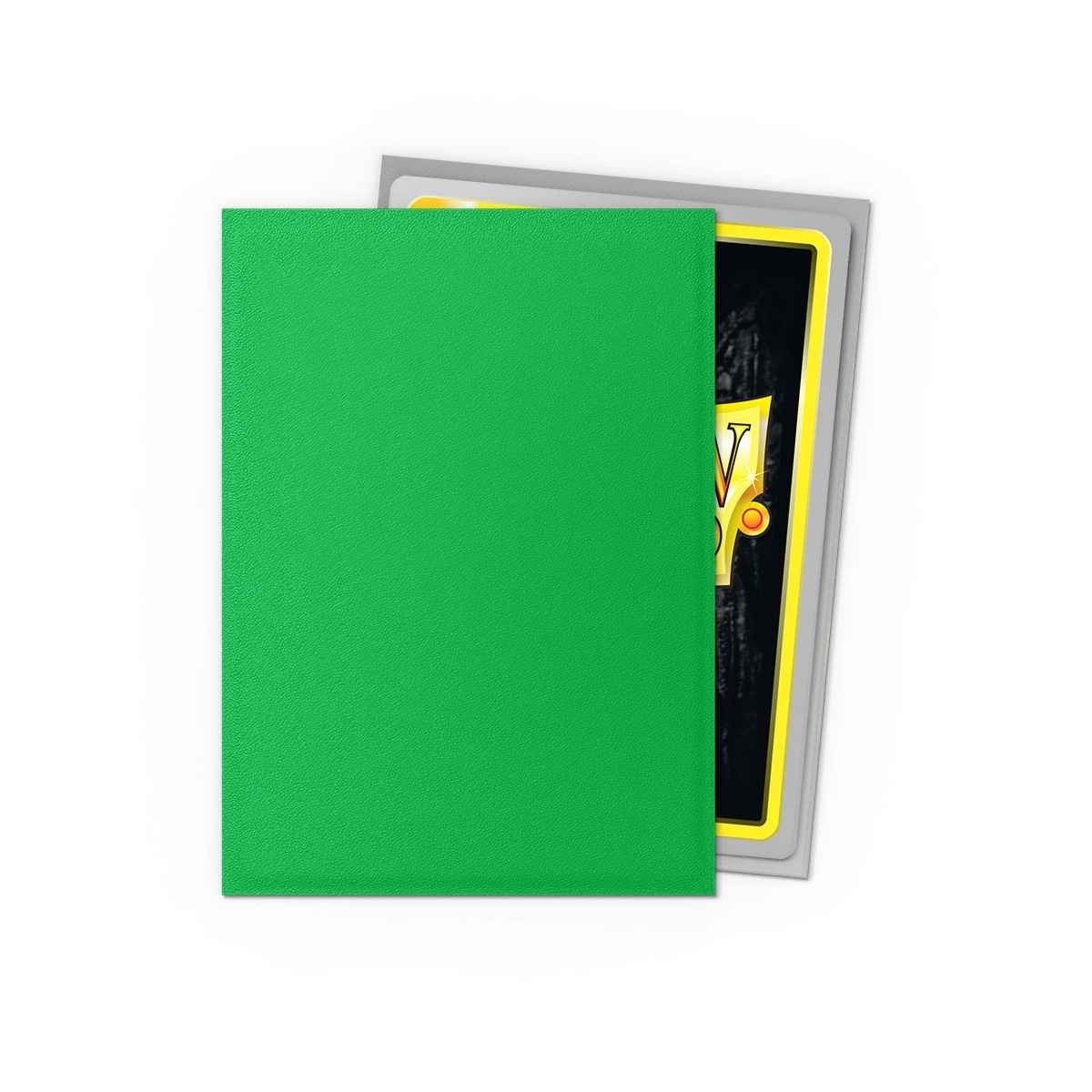 Dragon Shield Protège cartes – Dual Matte Vert Pomme & Argent (100 pièces)