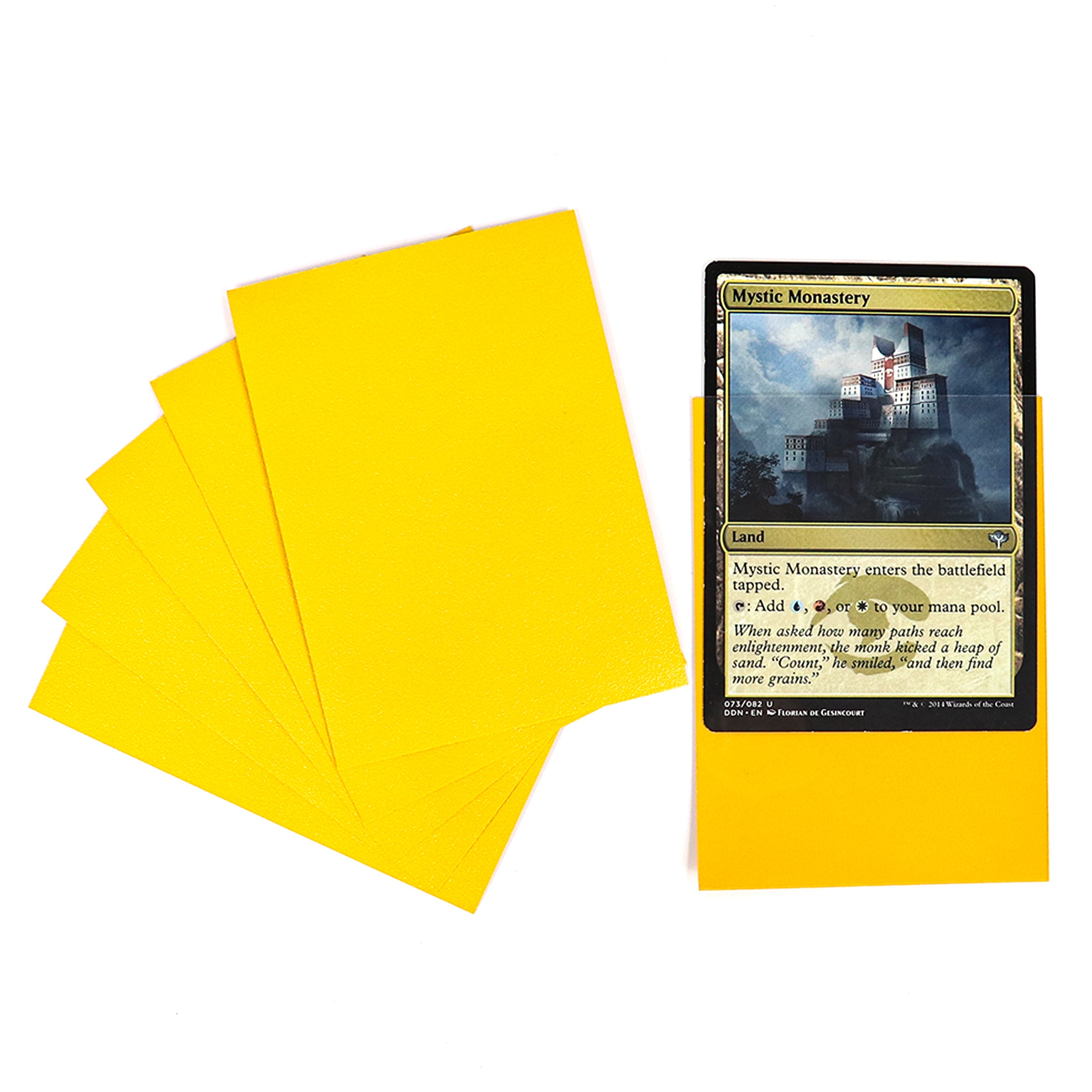 cardcosmos - Protège cartes mats premium jaune | 100stk