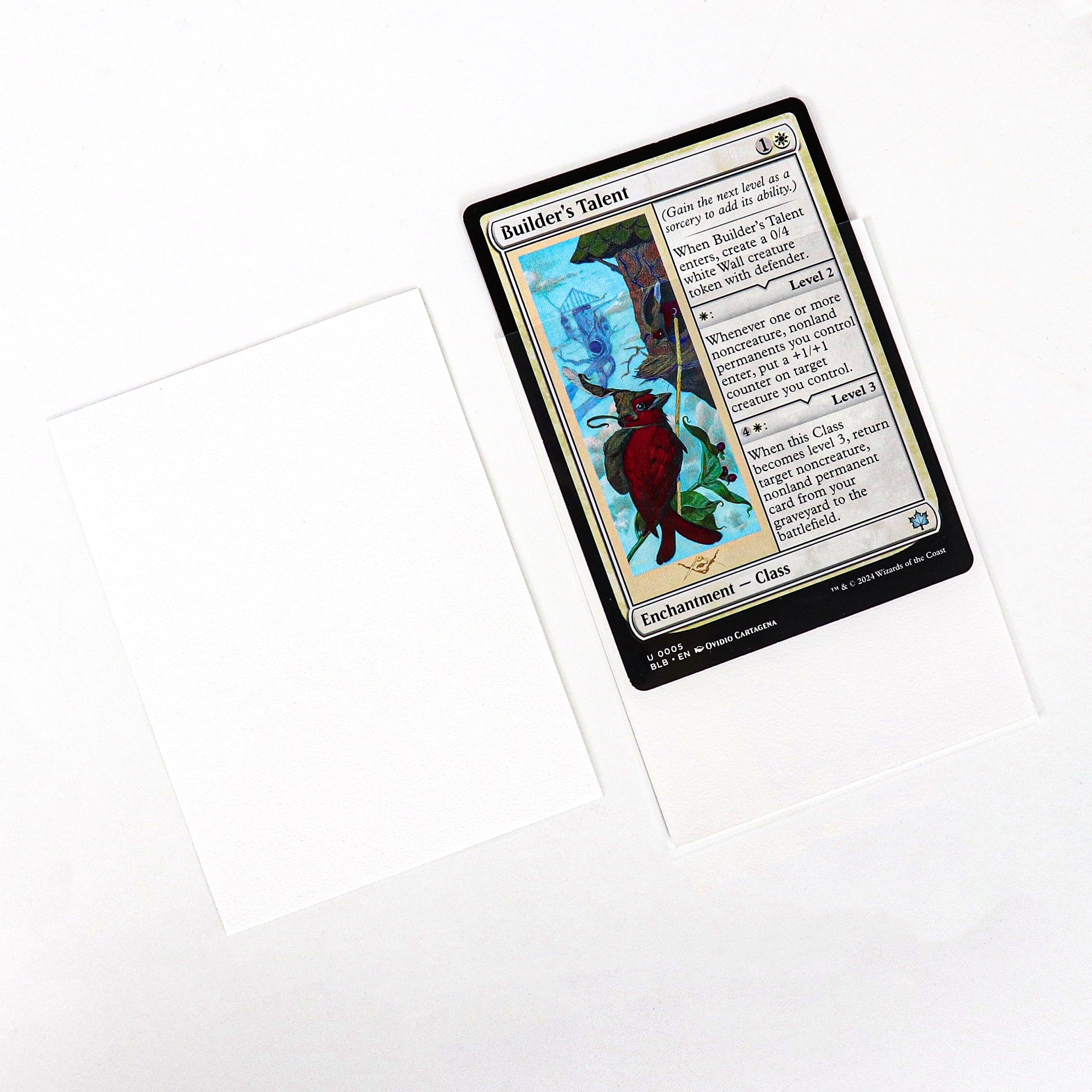 cardcosmos - Protège cartes mats premium blanc | 100stk