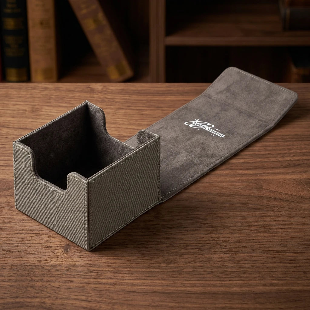 cardcosmos - Boîte de deck premium Toploader 60+ - Gris