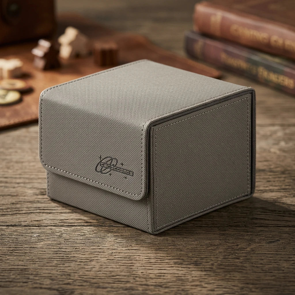 cardcosmos - Boîte de deck premium Toploader 60+ - Gris