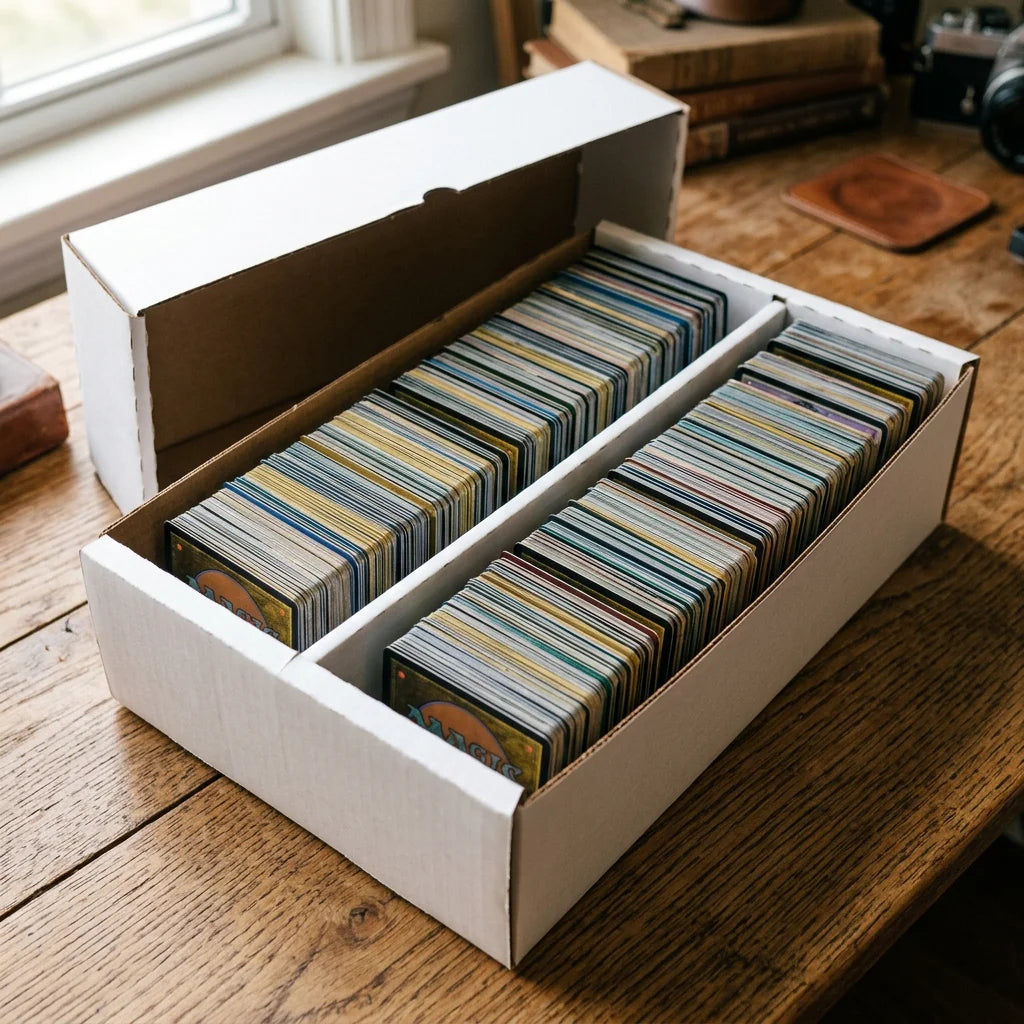 cardcosmos Boîtes de rangement pour 2000 cartes – Boîtes de stockage avec 2 rangées  