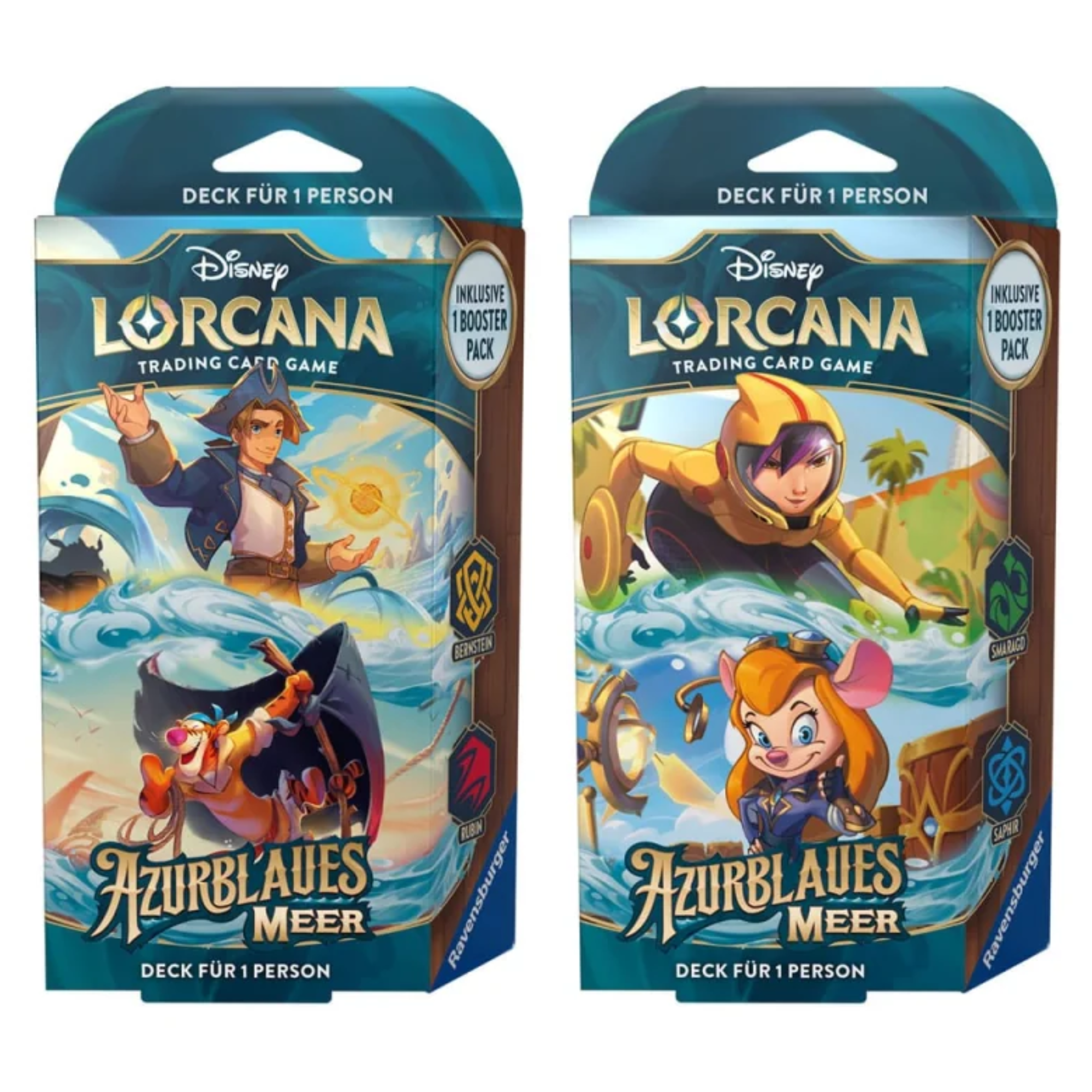 Disney Lorcana - Azurblaues Meer Starter Deck Display - DE - Cardcosmos