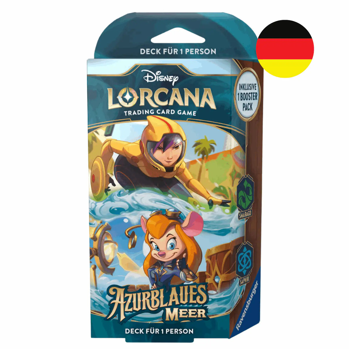 Disney Lorcana - Azurblaues Meer Starter Deck: GoGo Tomago & Trixi - DE