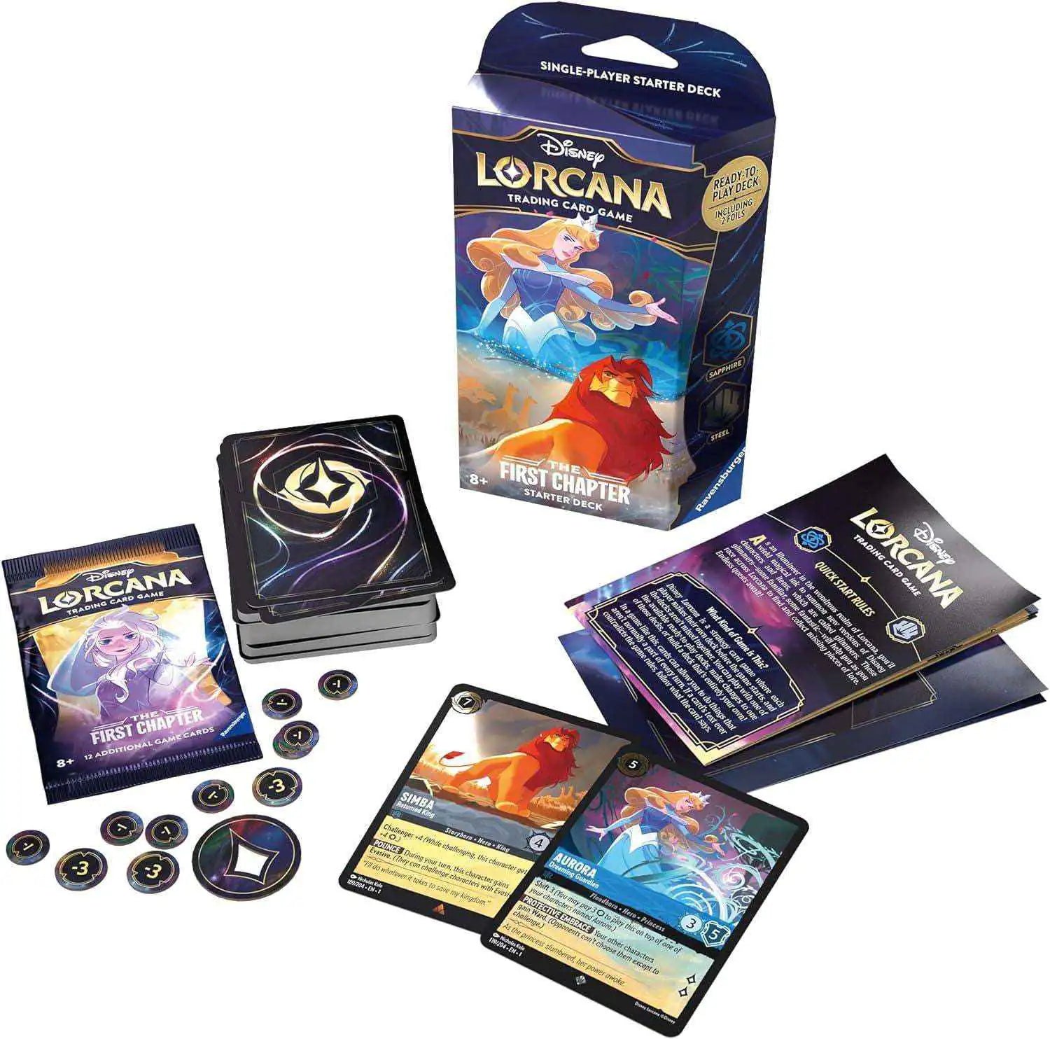 Disney Lorcana - Das Erste Kapitel: Starter Deck Saphir & Stahl - EN