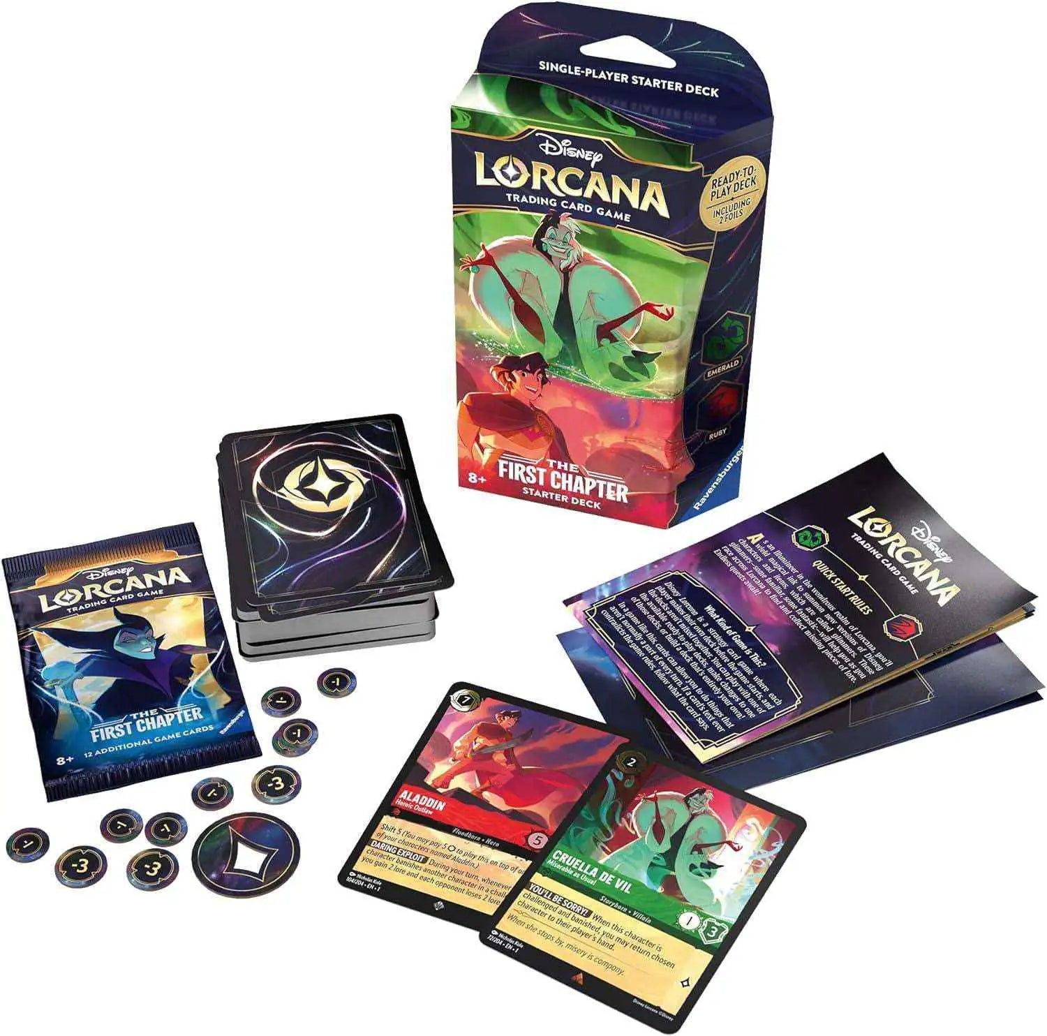 Disney Lorcana - Das Erste Kapitel: Starter Deck Smaragd & Rubin - EN