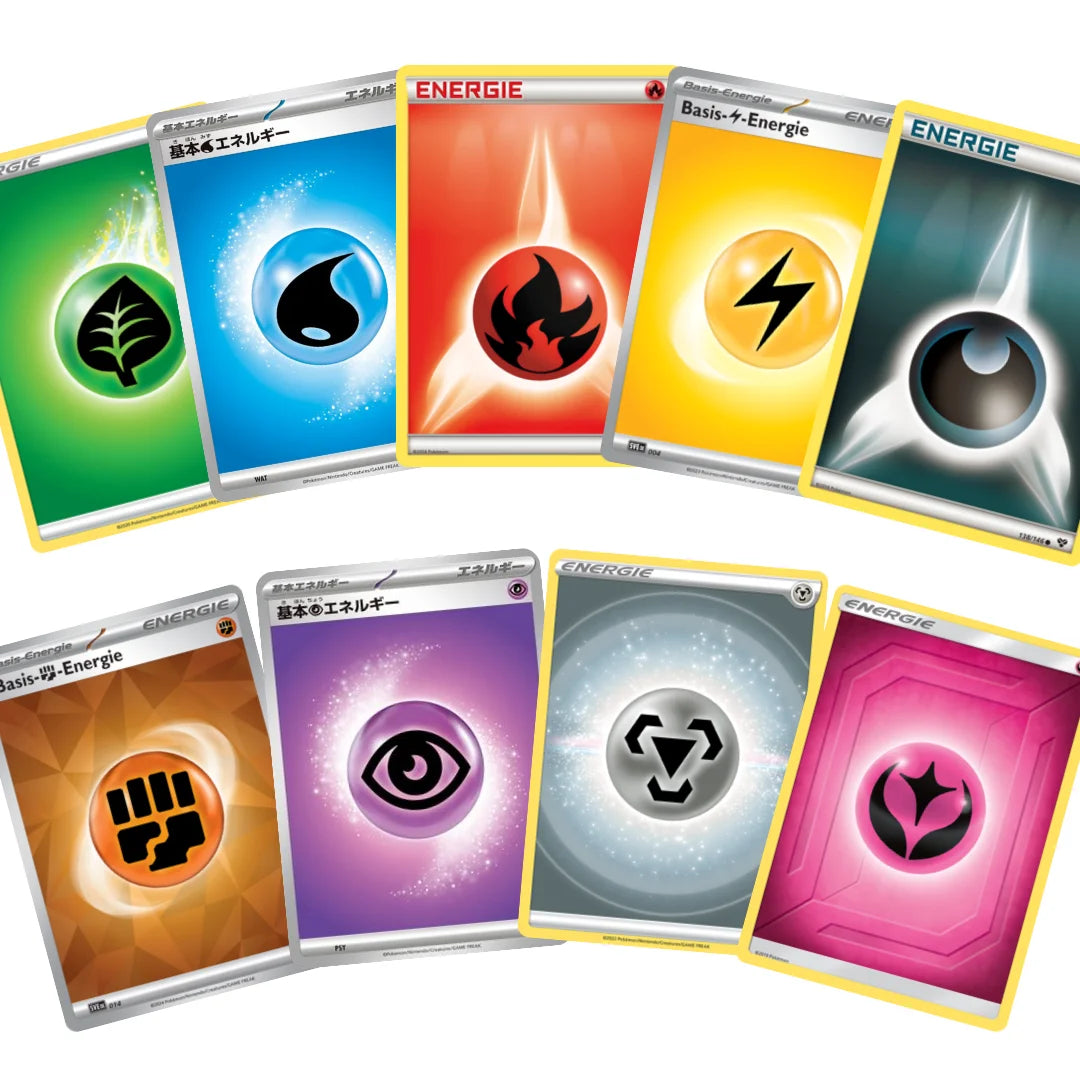 Pokémon Set de cartes Énergie – 100 ou 200 cartes mélangées au hasard