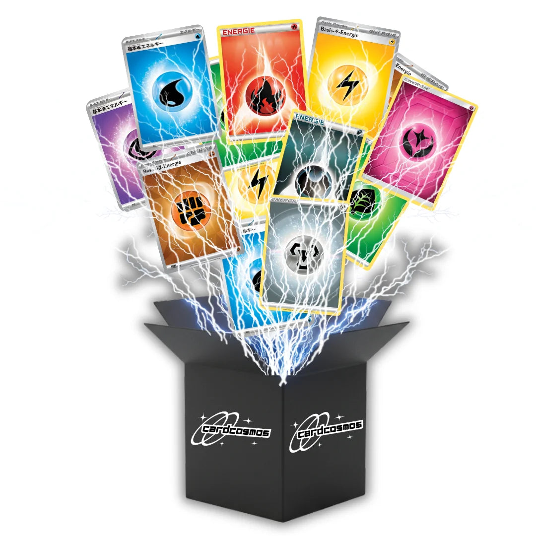 Pokémon Set de cartes Énergie – 100 ou 200 cartes mélangées au hasard