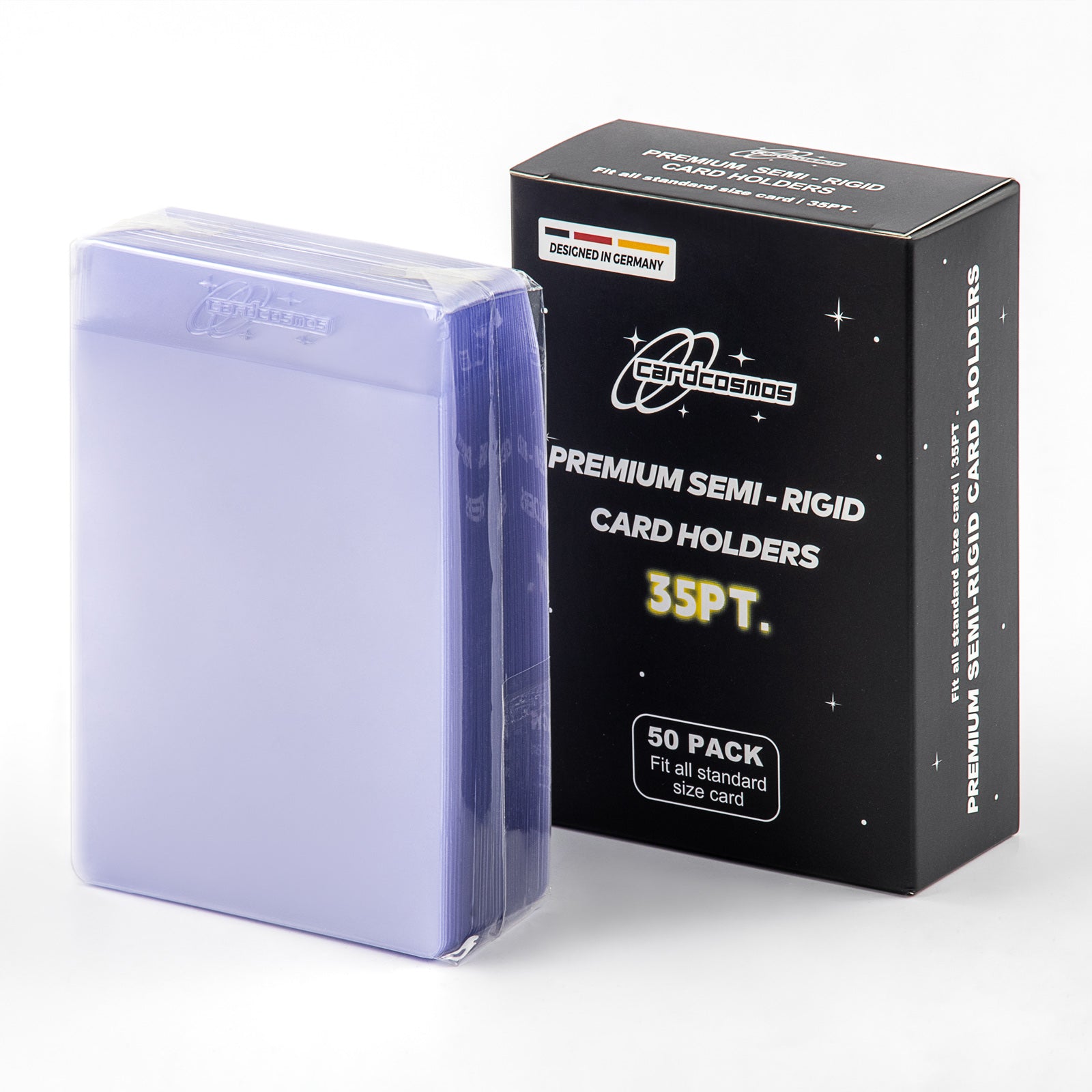 cardcosmos - Porte-cartes semi-rigides premium 35PT | 50 pcs
