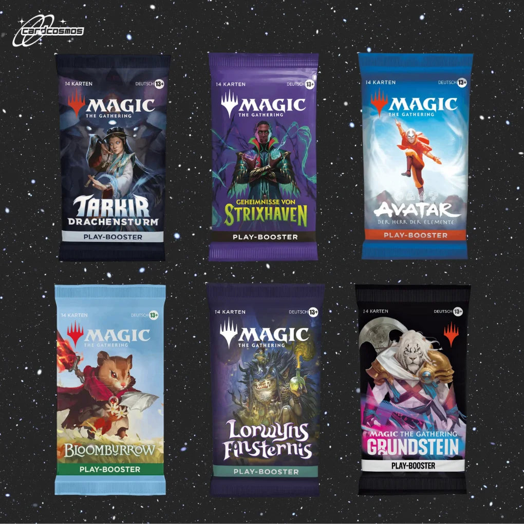 Magic: The Gathering Mystery Play Booster Set Allemand – 3 Booster différents aléatoires