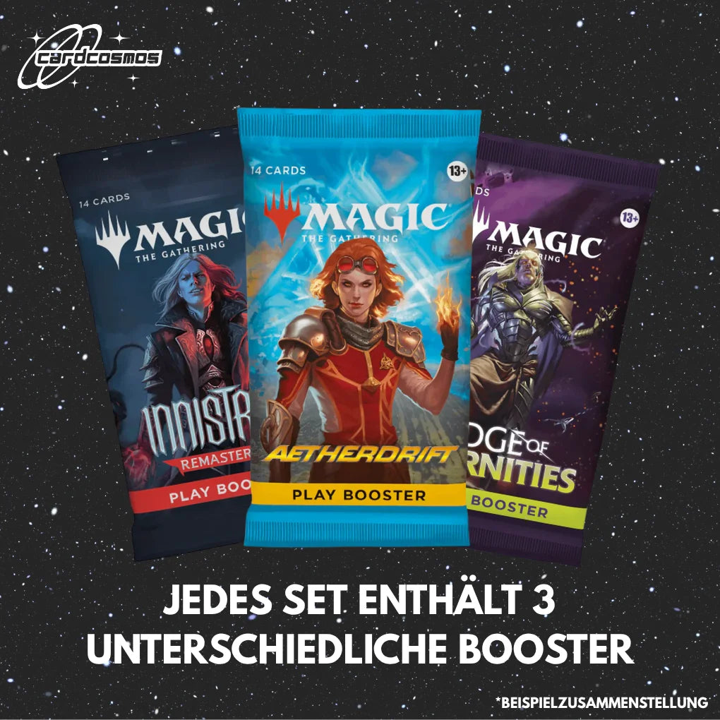 Magic: The Gathering Set Mystère de boosters de jeu Anglais – 3 boosters aléatoires différents