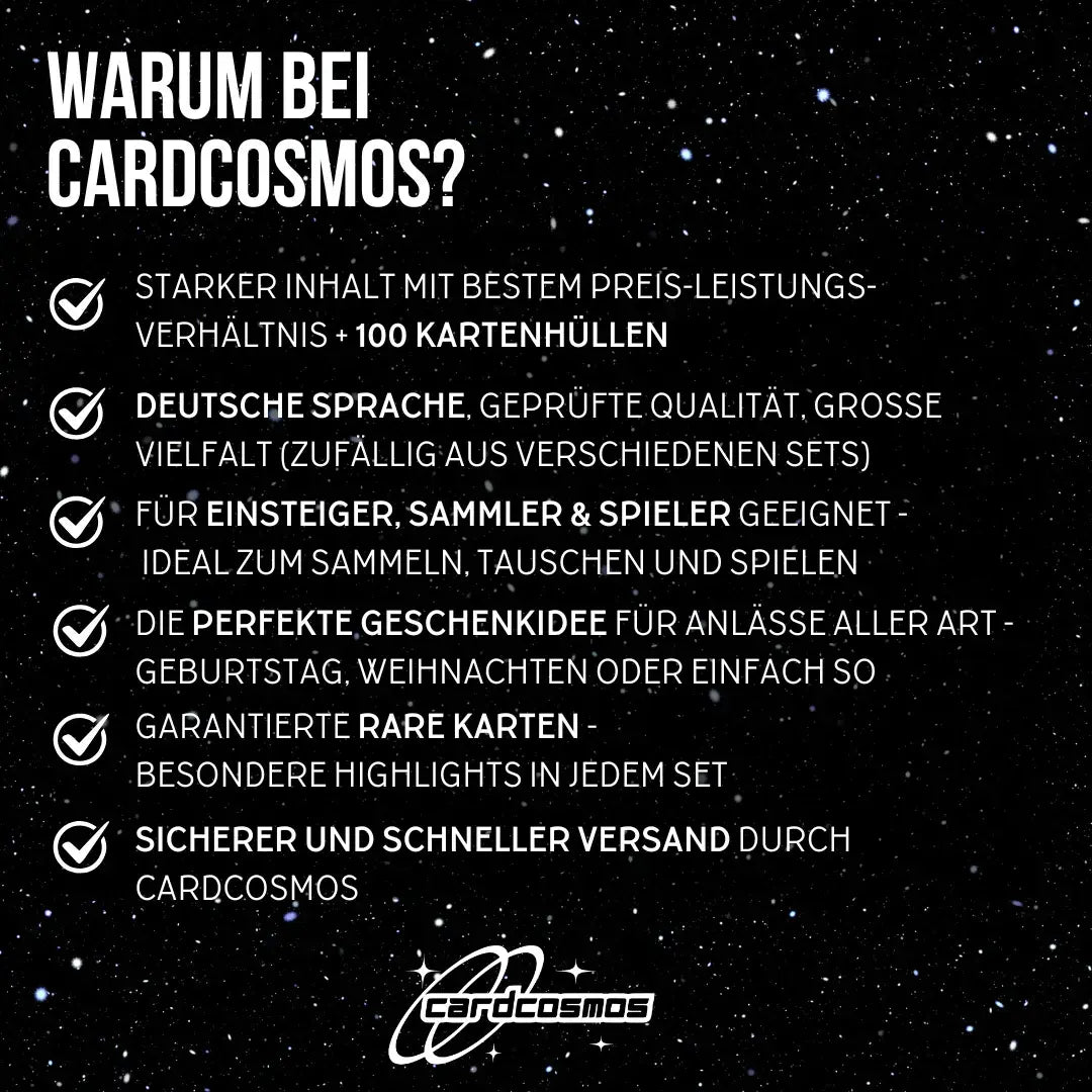 Magic: The Gathering Set de cartes Allemand – 25 cartes incl. 2 Rares + 100 Protège cartes