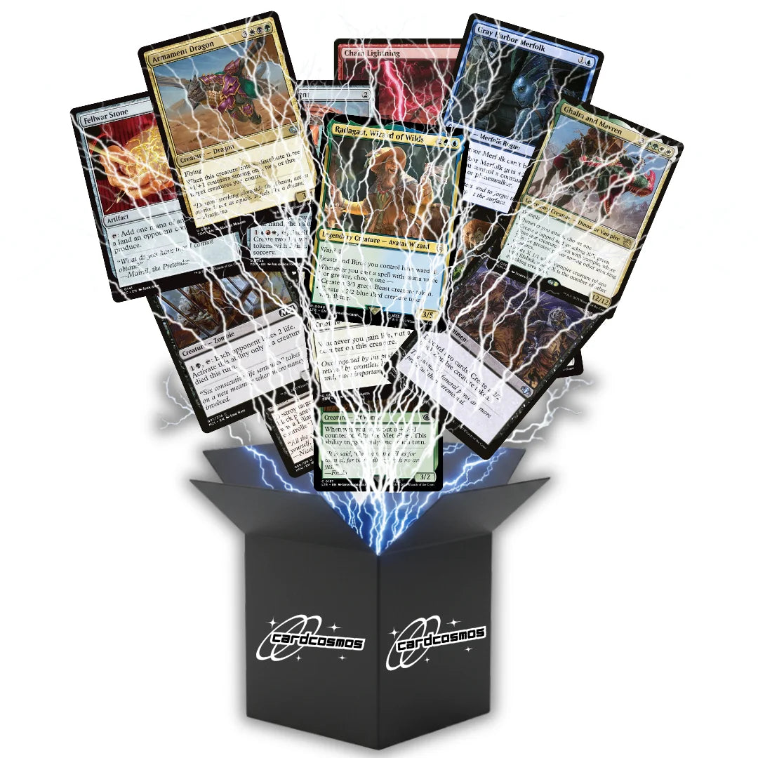 Magic: The Gathering Card Set English – 200 cards incl. 16 Rares & 4 Foil + 100 Card Sleeves