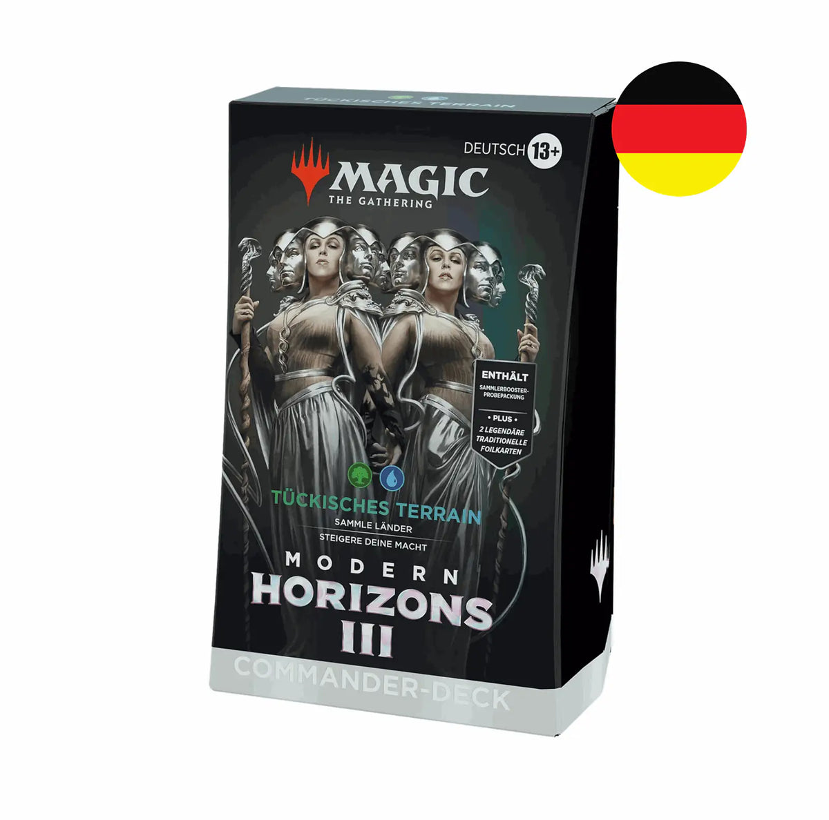 Magic: The Gathering - Modern Horizons 3 - Tückisches Terrain Commander Deck - DE