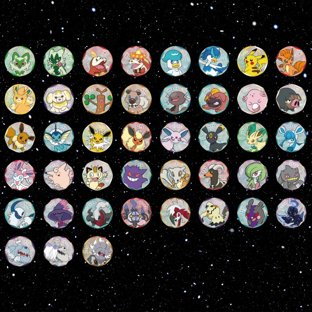 Pokémon Gem Pack Badge Set Chinese – 3 Booster + Promo + Magnet Badge