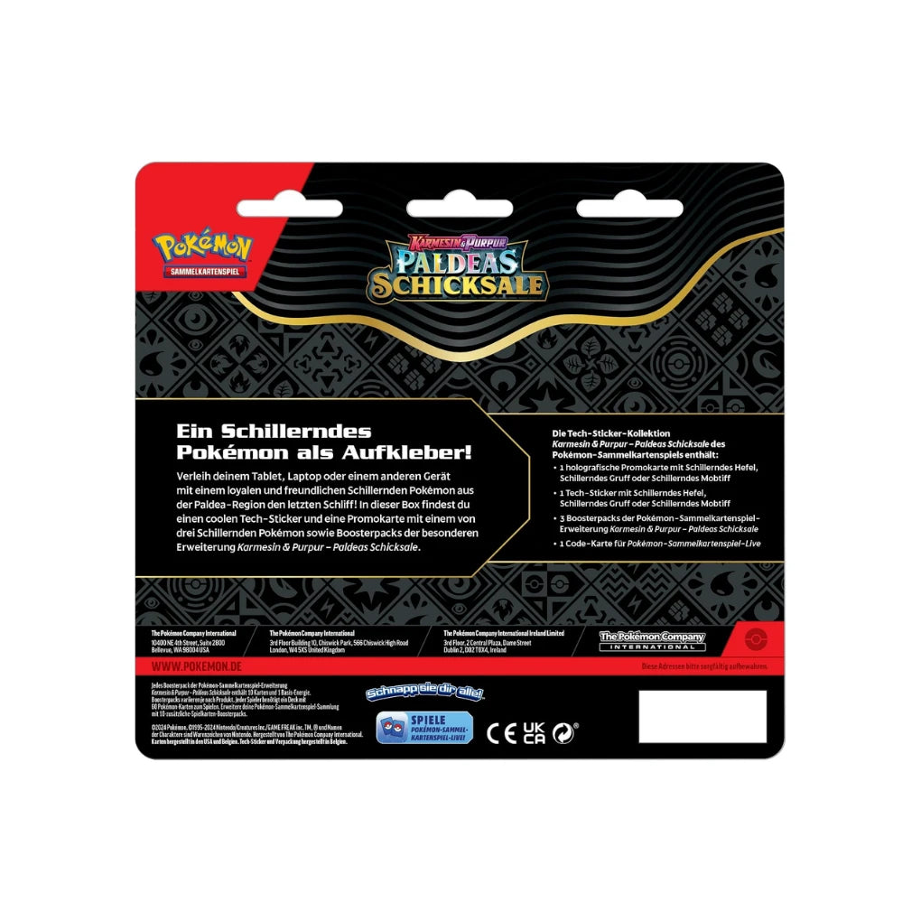 Pokémon - Paldeas Schicksale Tech-Sticker-Kollektion Hefel - DE