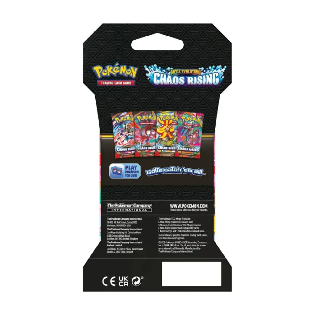 Pokémon - Mega Evolution: Chaos Rising 1x Booster sous blister - EN