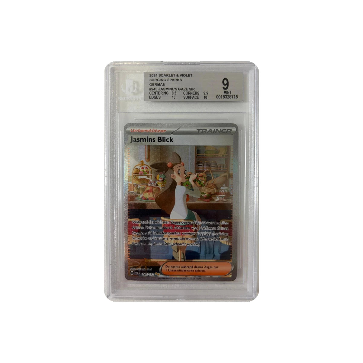 Pokémon - Le regard de Jasmine #245/191 (Stürmische Funken) – Beckett 9 Mint
