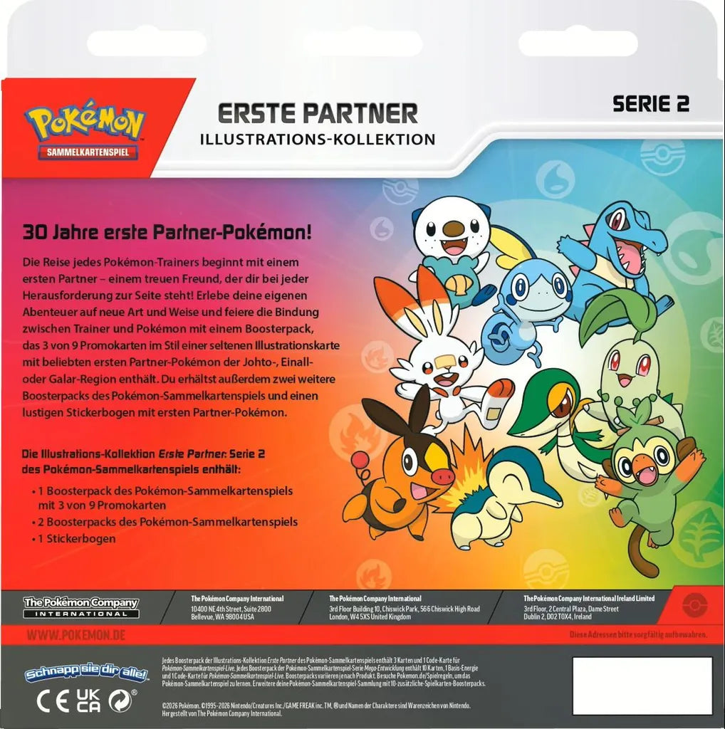 Pokémon - Coffret collection Illustration des premiers partenaires Série 2 - Allemand