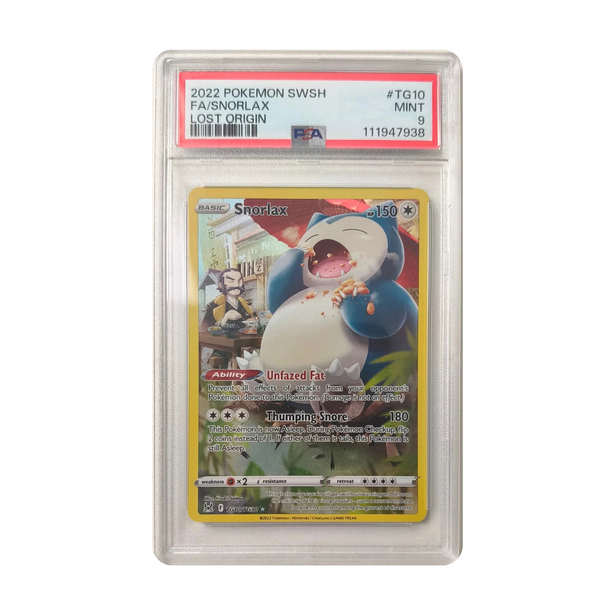 Pokémon - Snorlax #TG10/TG30 (Lost Origin) – PSA 9 Mint