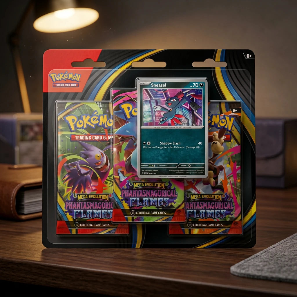 Pokémon - Phantasmal Flames Blister 3 boosters Sneasel Anglais