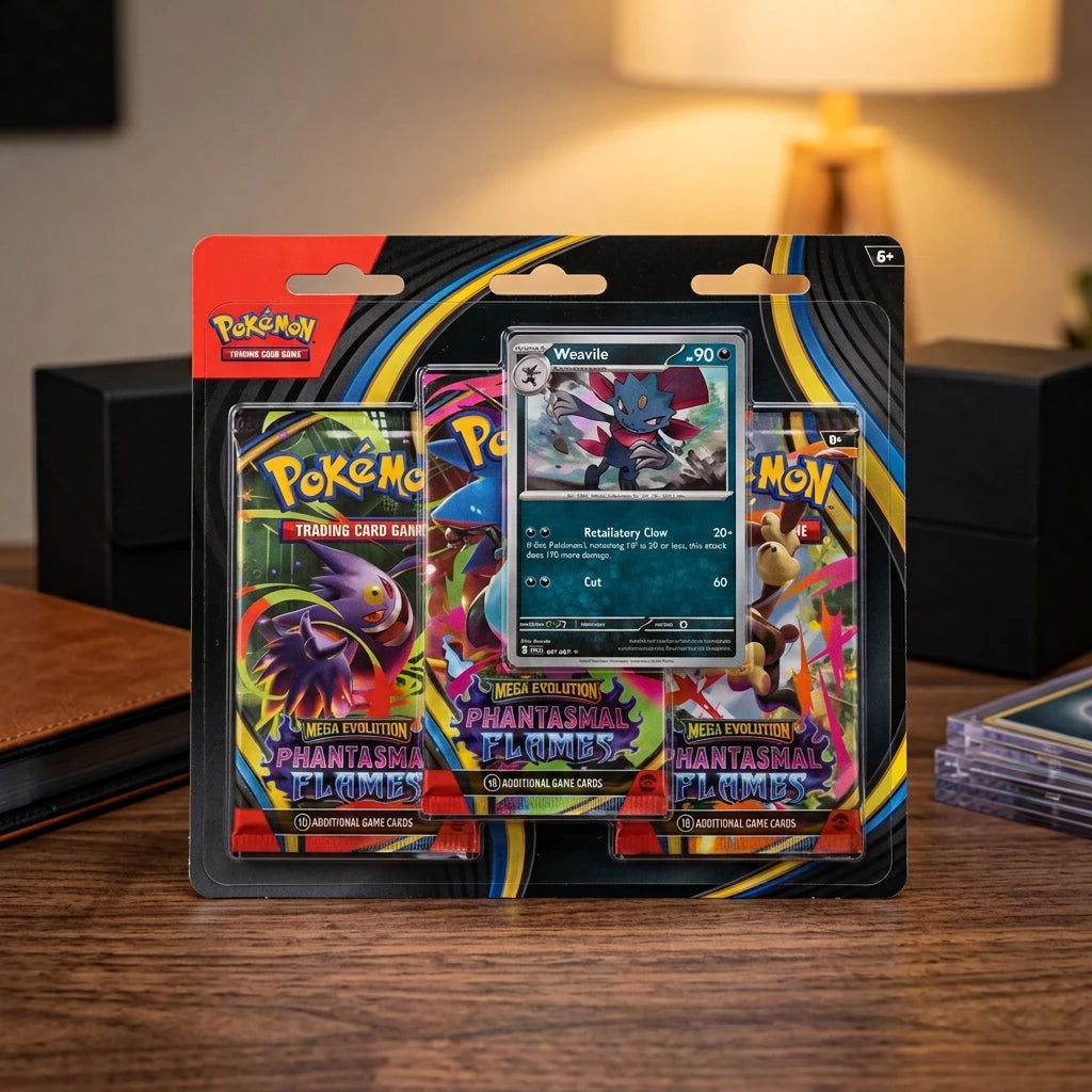 Pokémon - Phantasmal Flames Blister 3 boosters Weavile - Anglais