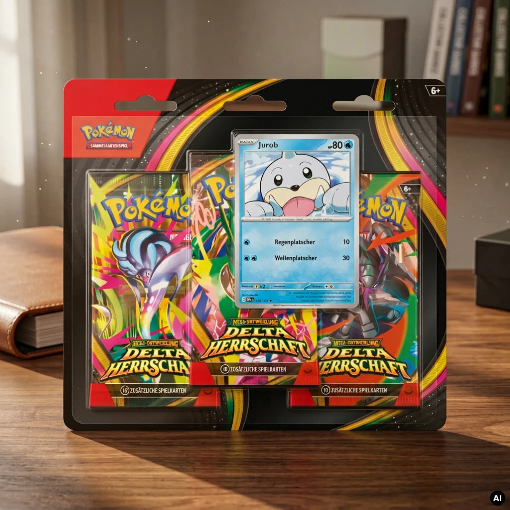 Pokémon - Mega-Entwicklung Delta-Herrschaft 3-Pack-Blister Jurob - Allemand