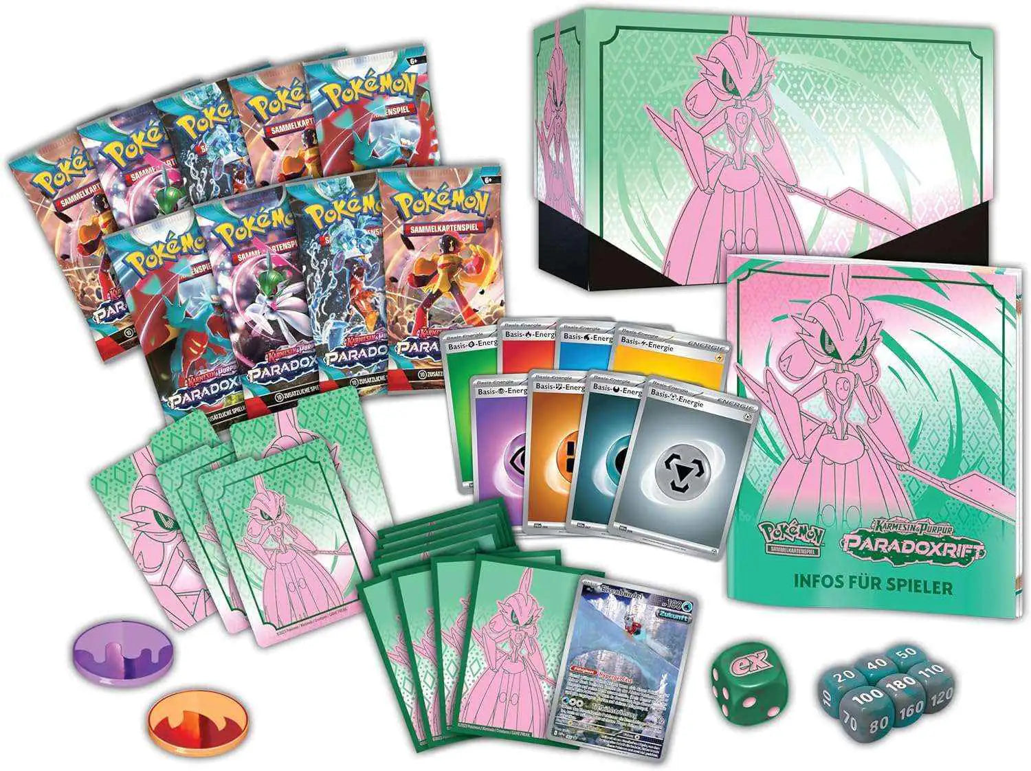 Pokémon - Karmesin & Purpur: Paradox Rift Eisenkrieger Top Trainer Box - DE