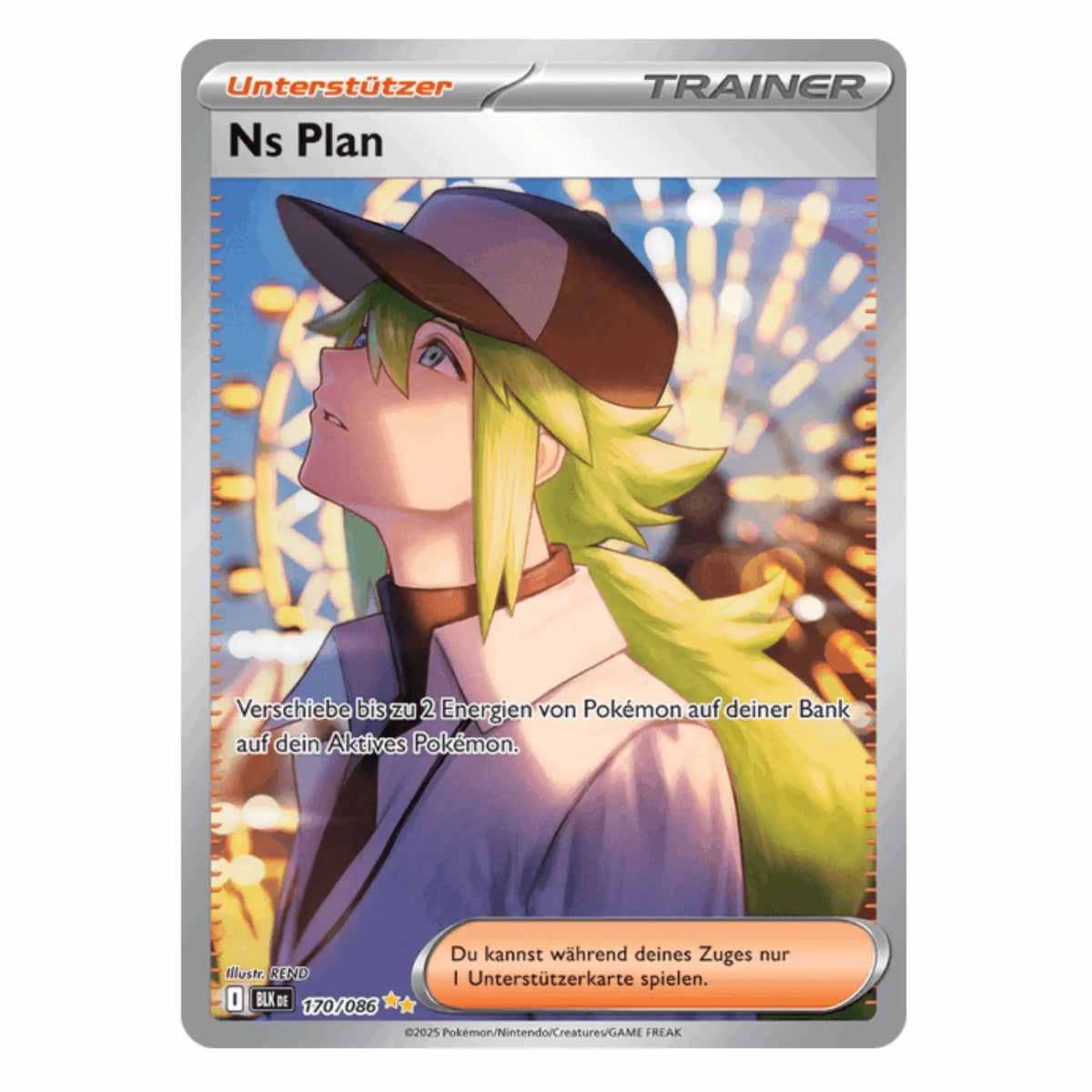 Pokémon - N’s Plan SIR #170 (Black Bolt) – BGS 9.5 Gem Mint