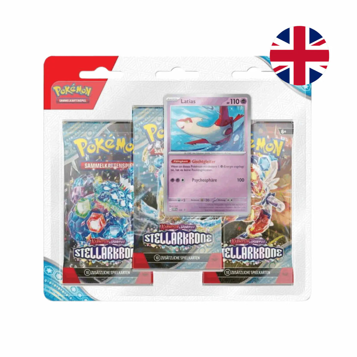 Pokémon - Scarlet & Violet: Stellar Crown 3-Pack Blister - Latias - EN