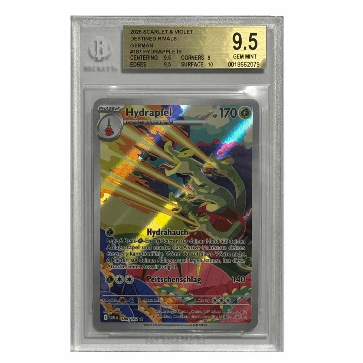 Pokémon – Hydrapfel IR #187 (Destined Rivals) – BGS 9.5 Gem Mint (DE)