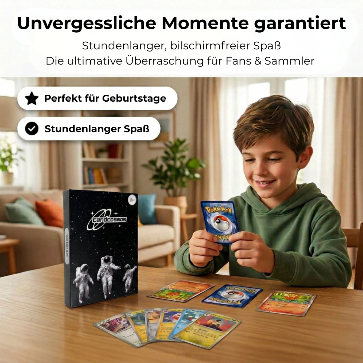 Pokémon Karten Set Englisch – 200 Karten inkl. 25 Holo + 100 Kartenhüllen
