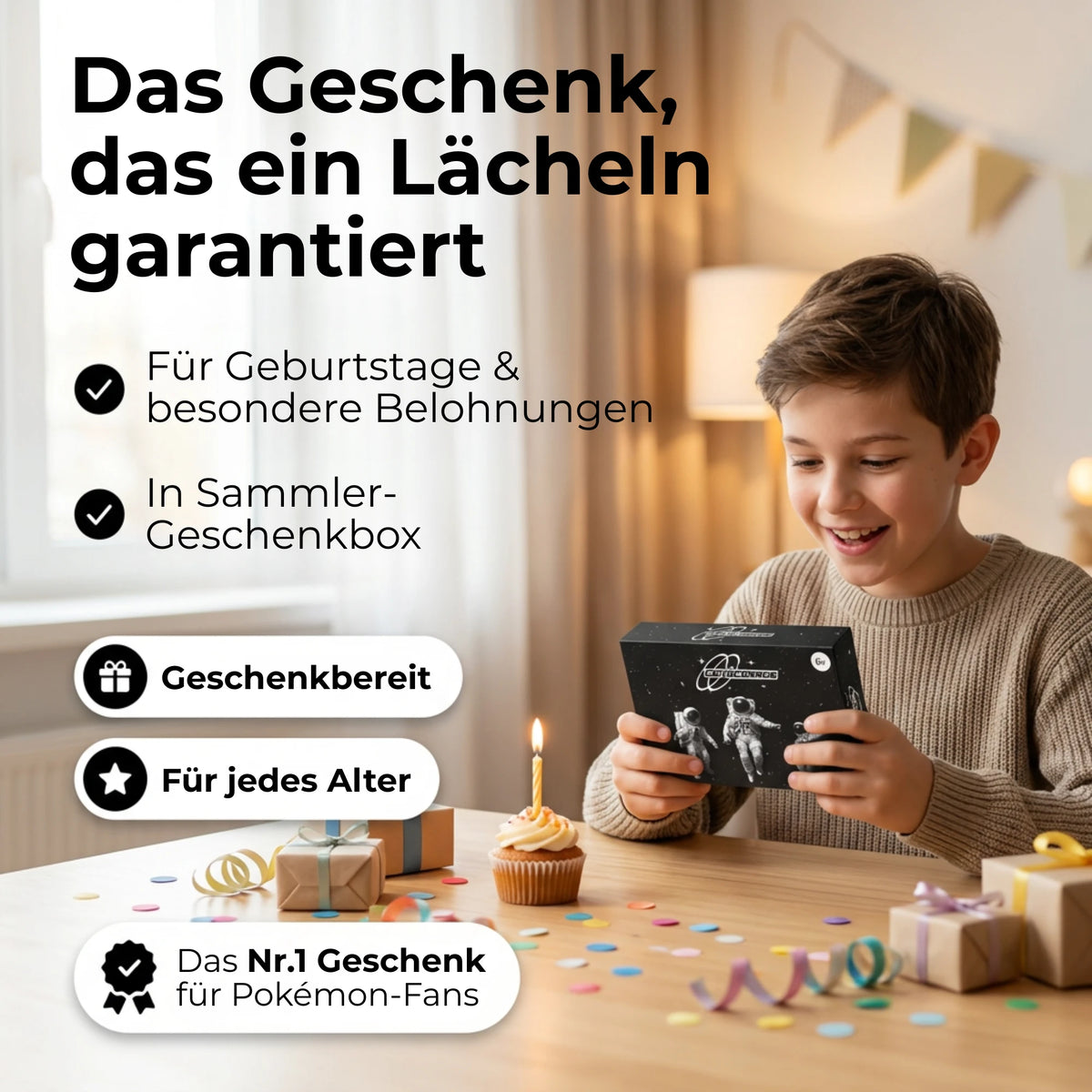 Pokémon Karten Set Englisch – 50 Karten inkl. 6 Holo + 100 Kartenhüllen