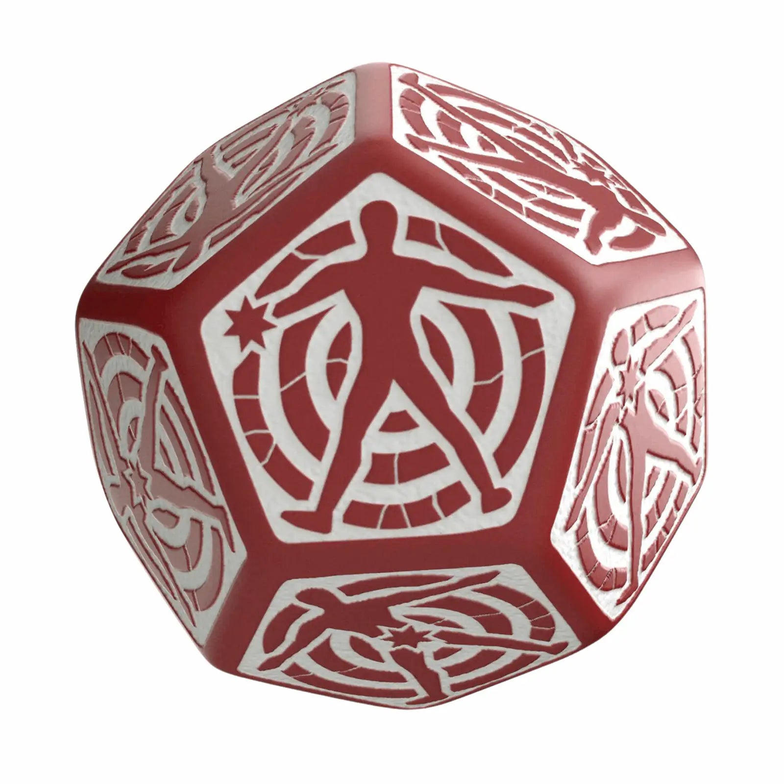 Q Workshop - D12 Hit Location Red & white die