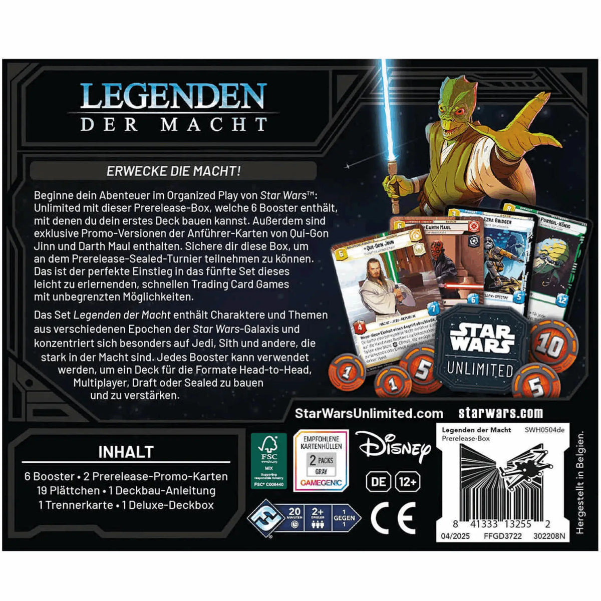 Star Wars: Unlimited - Legenden der Macht Prerelease-Box - DE