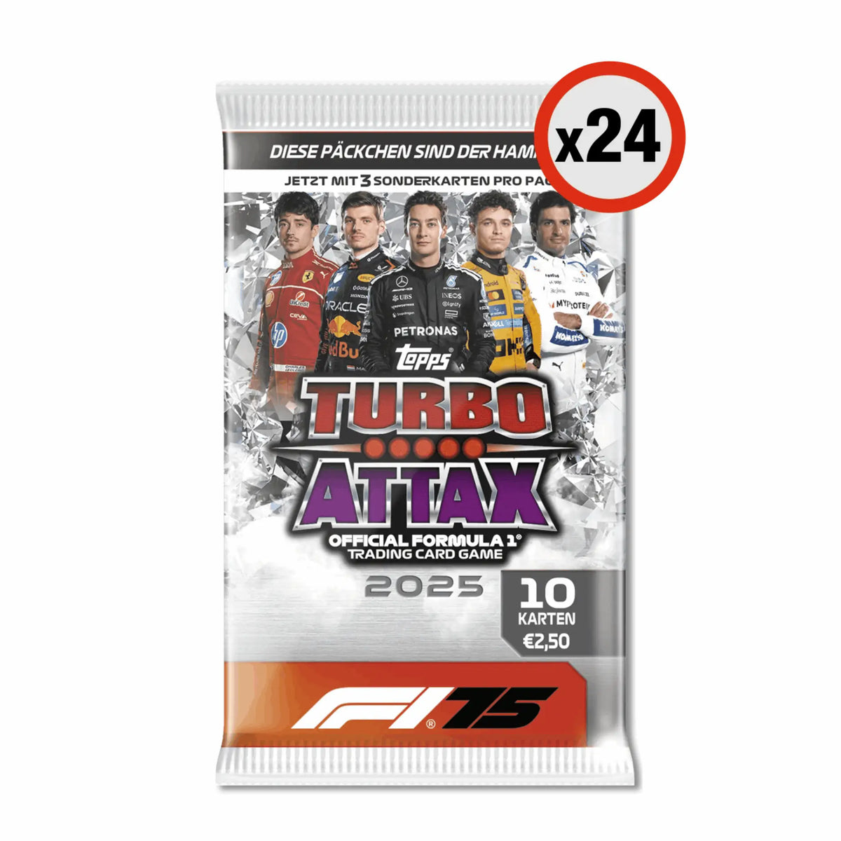Topps - Turbo Attax Formula 1 2025 Komplettbox Display - DE