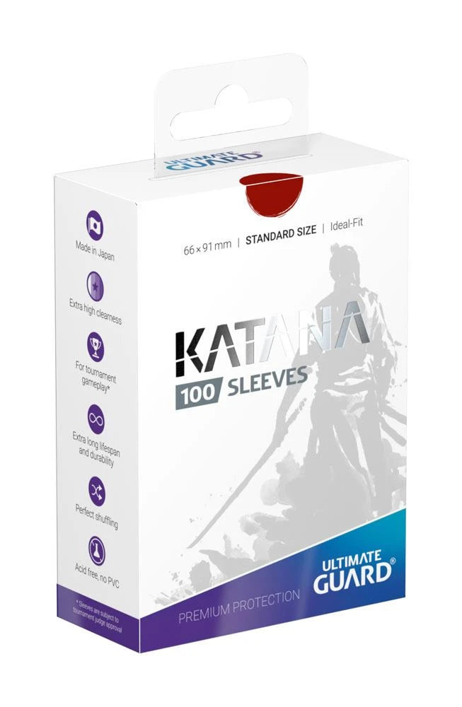 Ultimate Guard - Katana Protège cartes Format standard rouge - 100 pièces