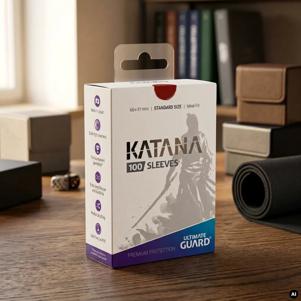 Ultimate Guard - Katana Protège cartes Format standard rouge - 100 pièces