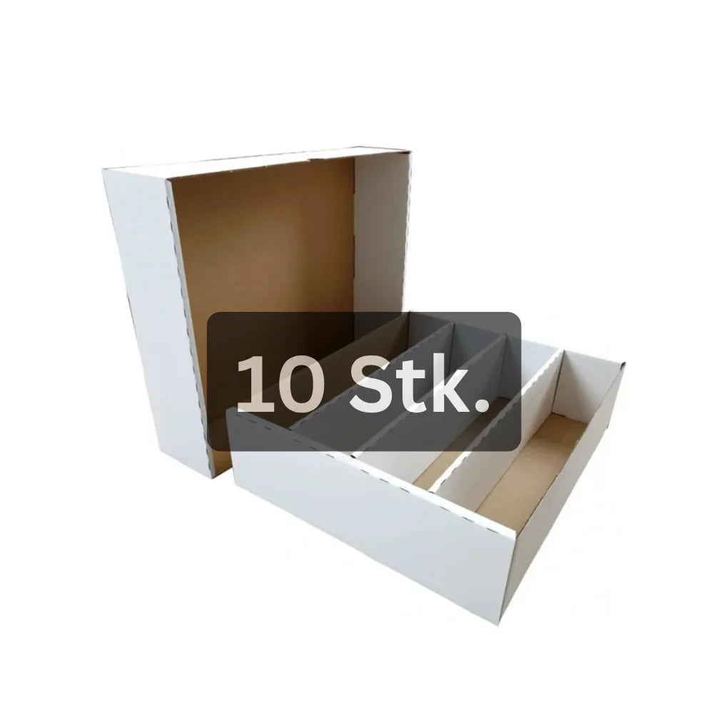 cardcosmos Boîtes pour 4000 cartes – Boîtes de rangement avec 4 rangées