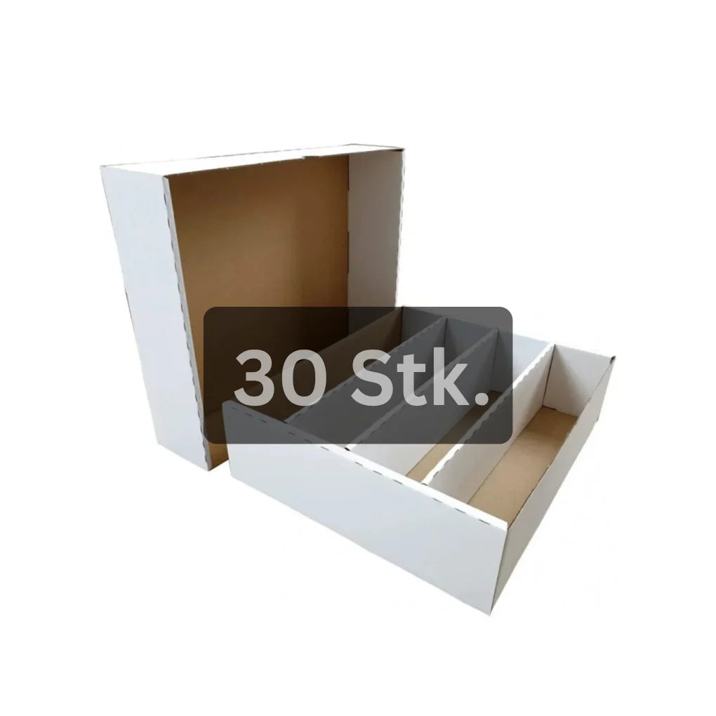 cardcosmos Boîtes pour 4000 cartes – Boîtes de rangement avec 4 rangées