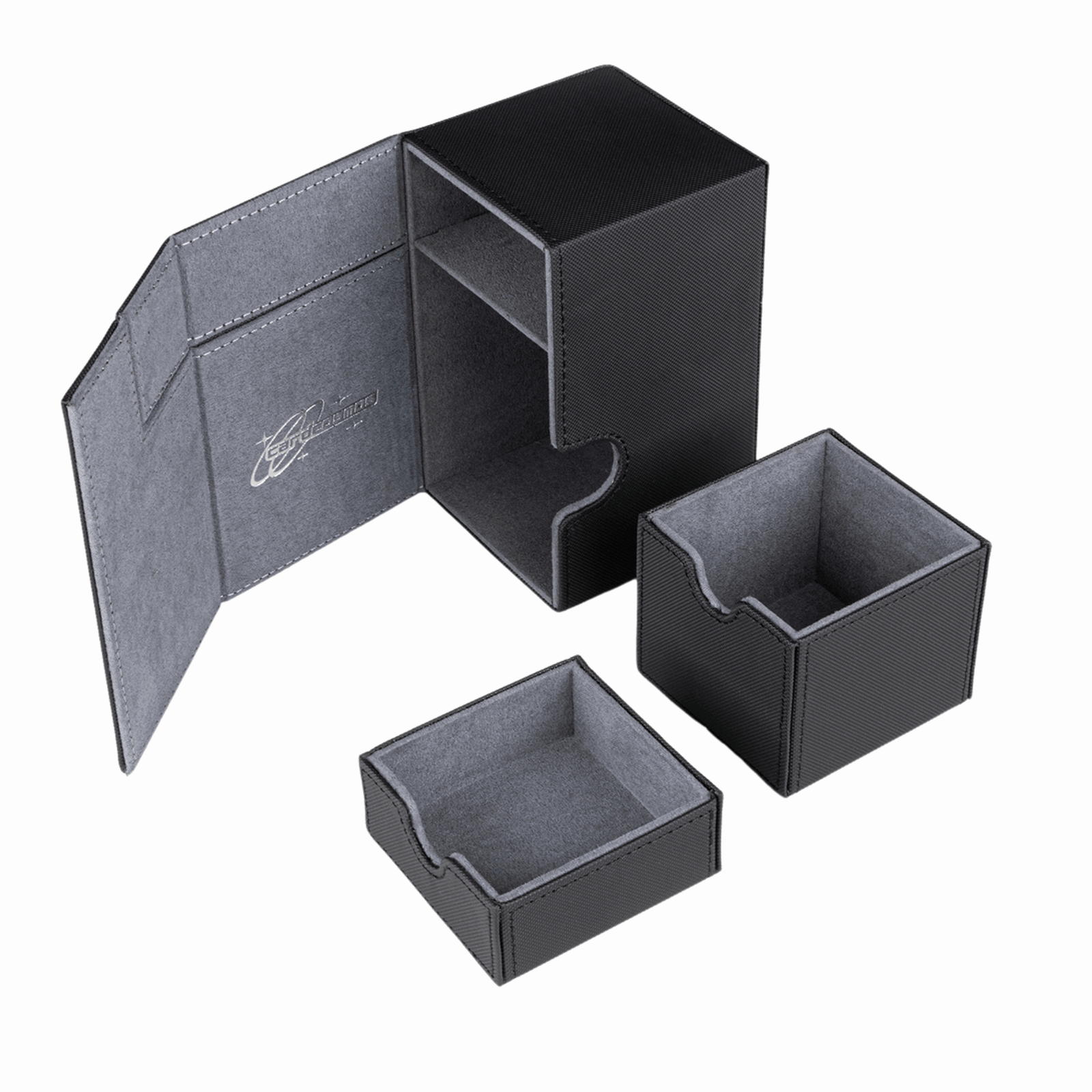 cardcosmos - 100+ Premium Deck Box with Dice Tray