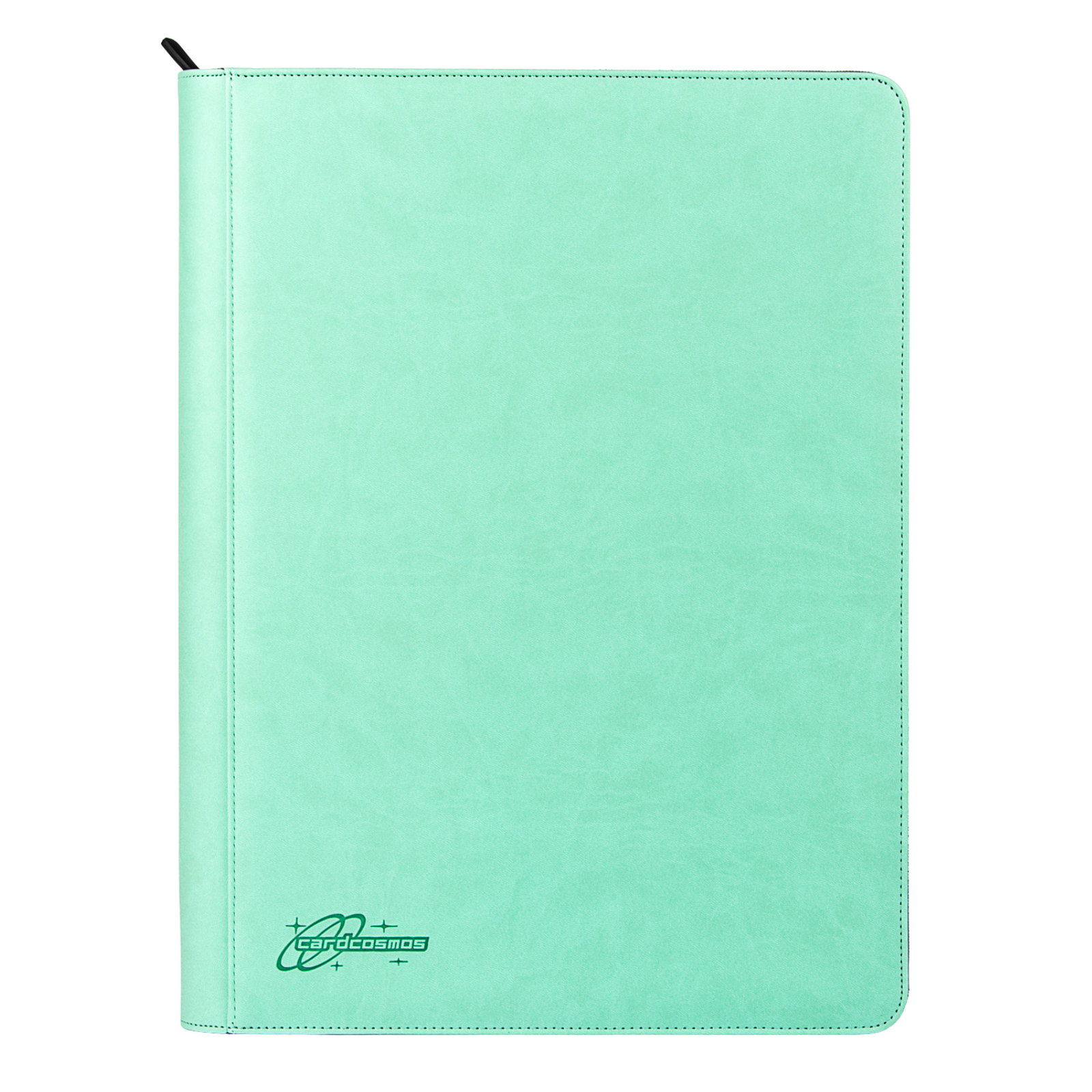 cardcosmos - Classeur zippé premium en cuir XXL 16 pochettes - Mint