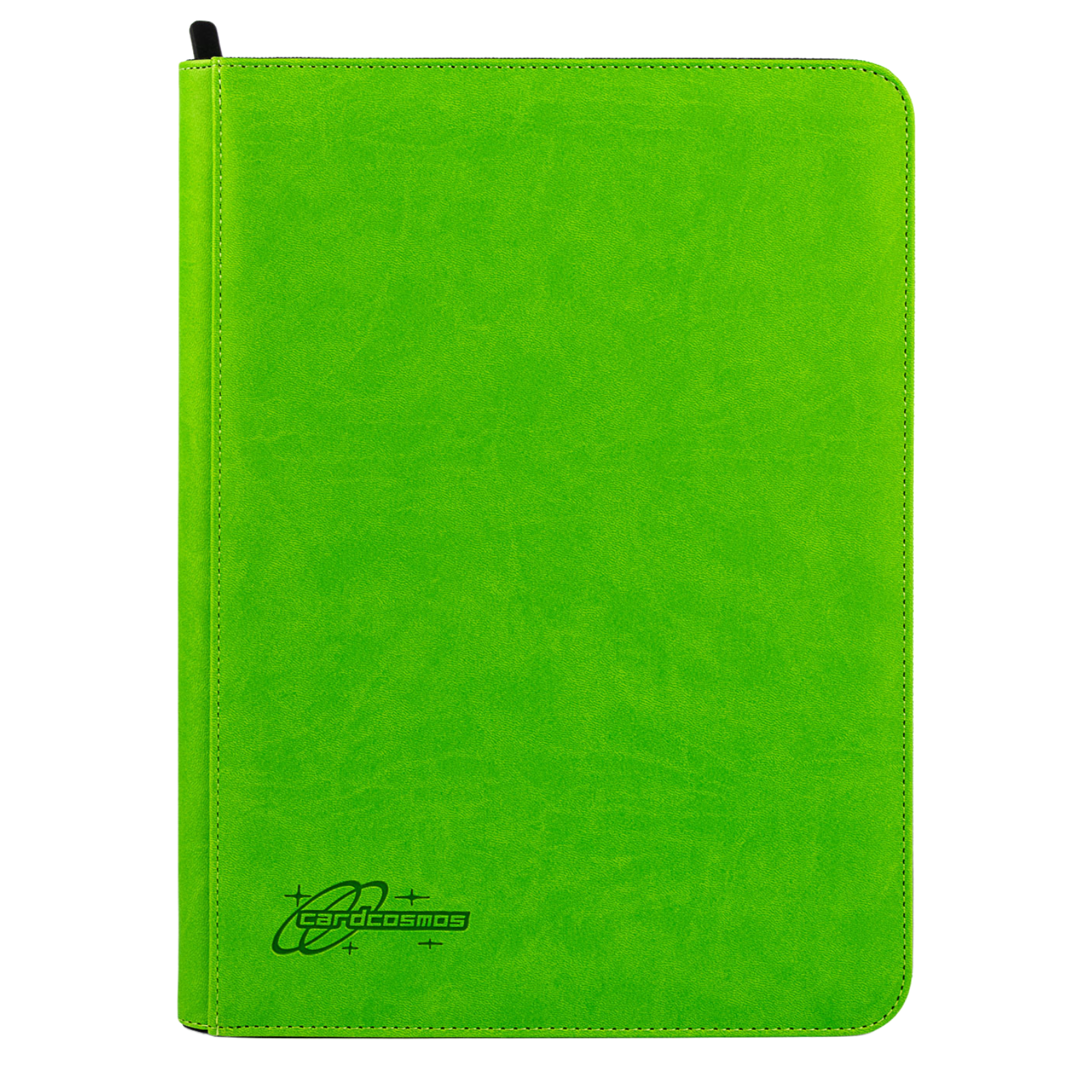 cardcosmos - Classeur zippé 9 pochettes Classeur premium en cuir - Citron vert