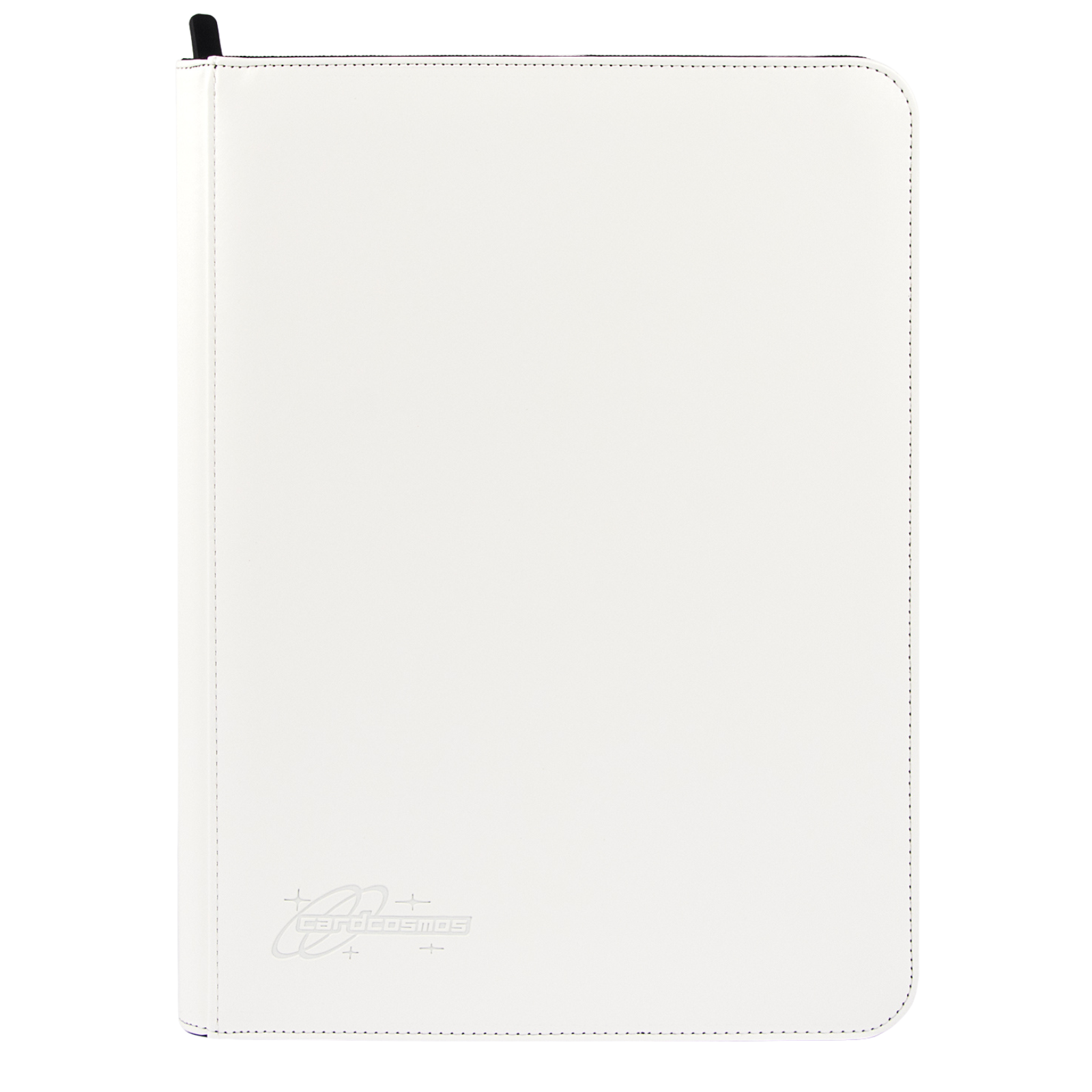 cardcosmos - 9 Pocket Zip Premium leather binder - White