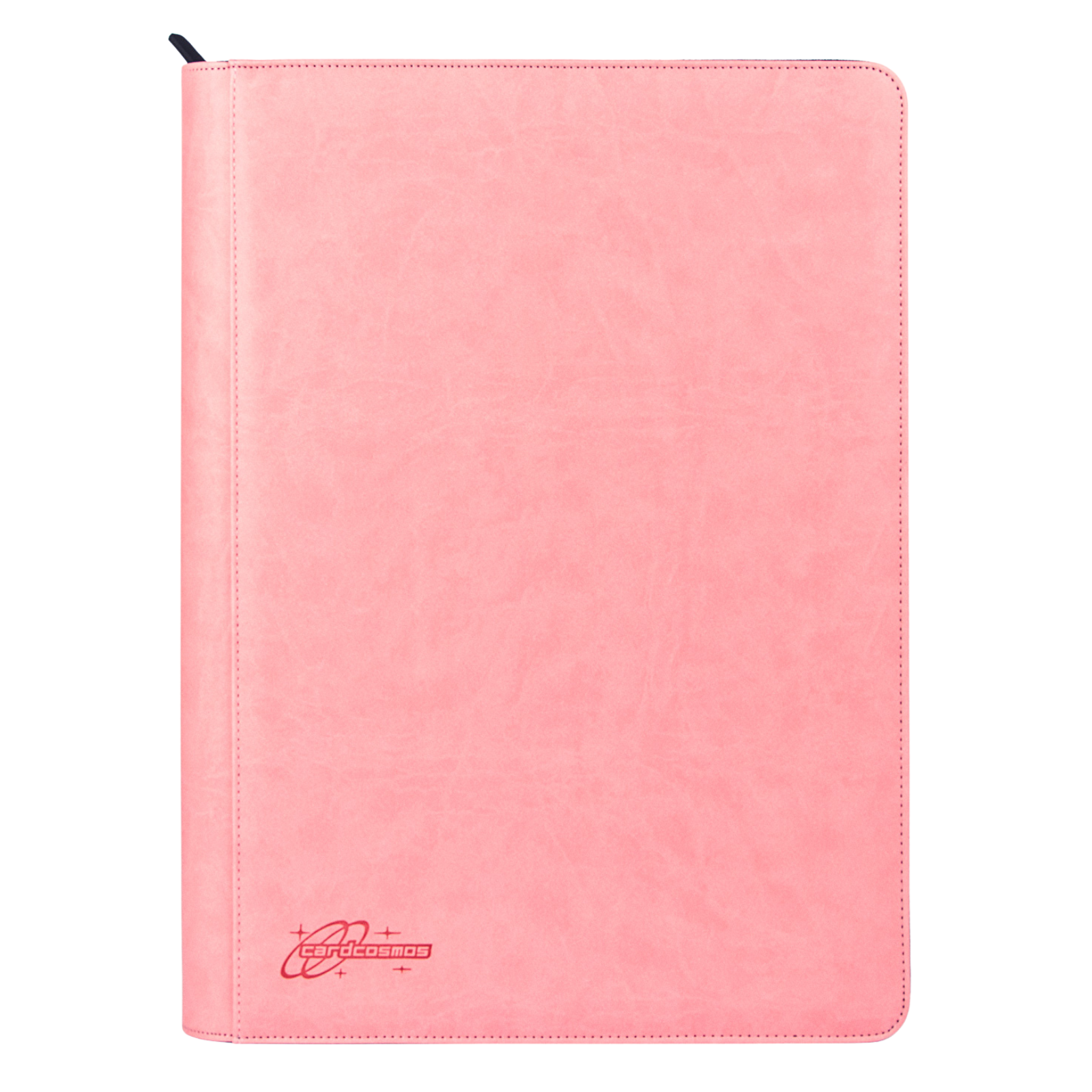 cardcosmos - Classeur zippé premium en cuir XXL 16 pochettes - Rose